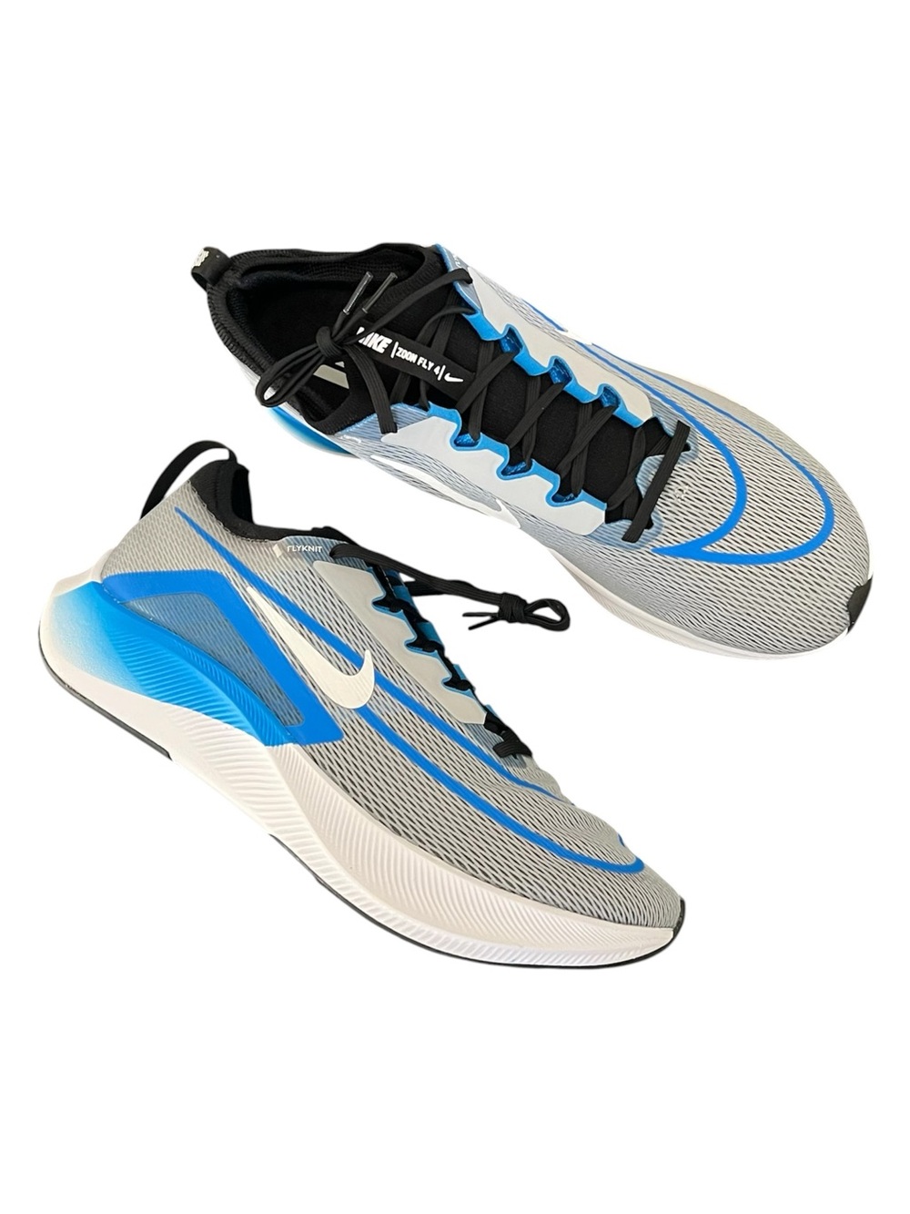 ✔️New✔️ NIKE Zoom Fly 4 'Wolf Grey Photo Blue'